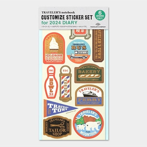 TRAVELER’S notebook 2024 Customized Sticker Set