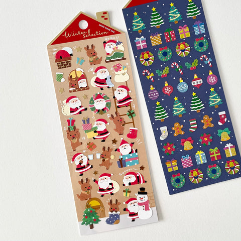 Winter Selection Stickers / Santa & Rudolf