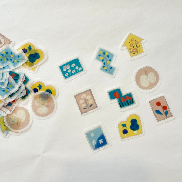 Emi Nakano Stickers Flake / Landscape Stamp