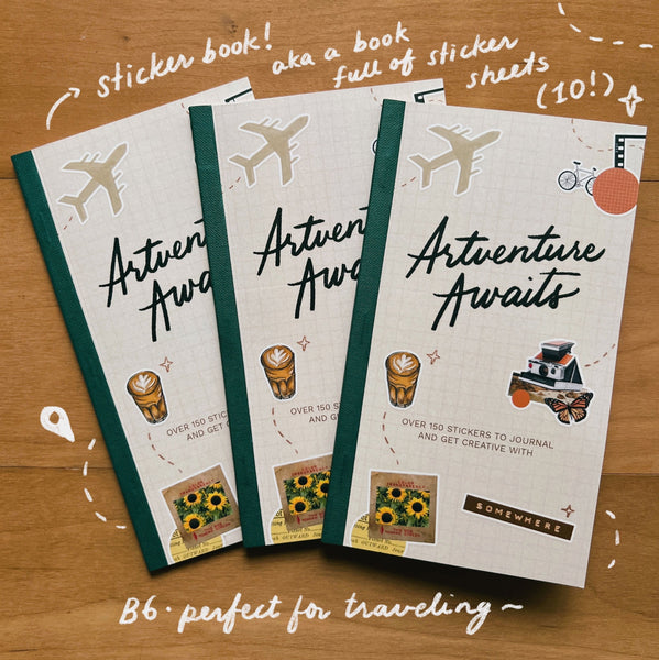 Abbey’s Adventure Await Sticker Book (10 pages, over 150 stickers)