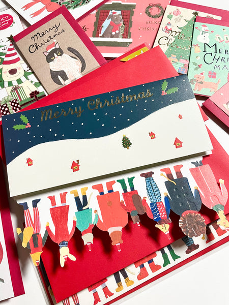 Three Fold Die-cut “Merry Christmas” Greetings Card