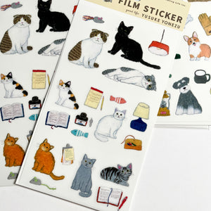 Yusuke Matte Film Sticker / Cozy Cats