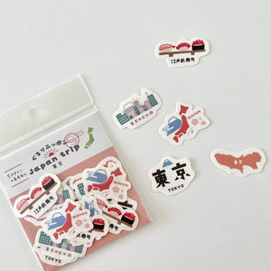 Furukawashiko Japanese Paper Sticker - Japan Trip TOKYO