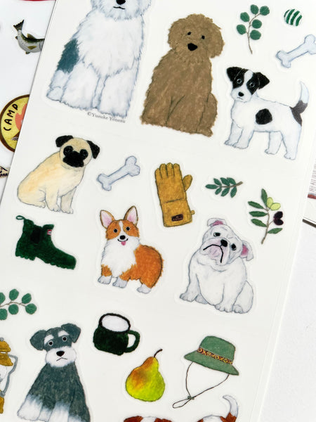Yusuke Matte Film Sticker / Dogs