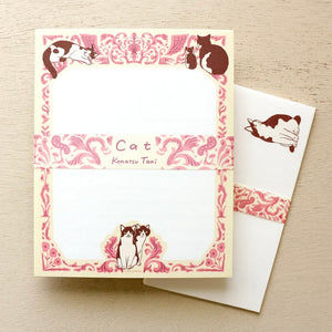 Tani Konautsu Japanese Mino Paper Letter Set / Cat