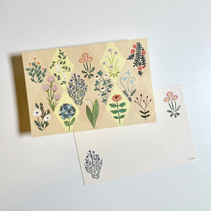Two way Printing Postcard / Flowers Book