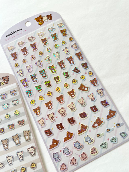 San-X Glitters Mini Sticker / Rilakkuma ll