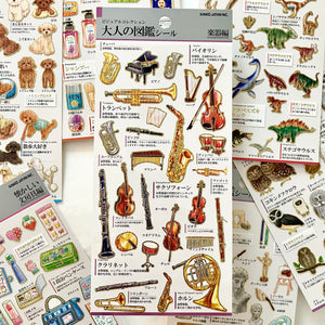 KAMIO Adult Illustrated Picture Sticker / Music Instrument