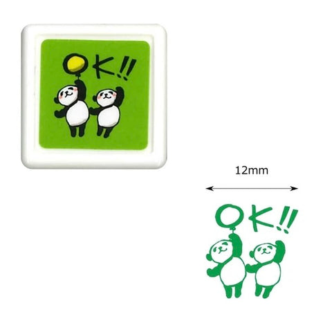 KODOMO Self Ink Daily Panda Stamp / OK!!