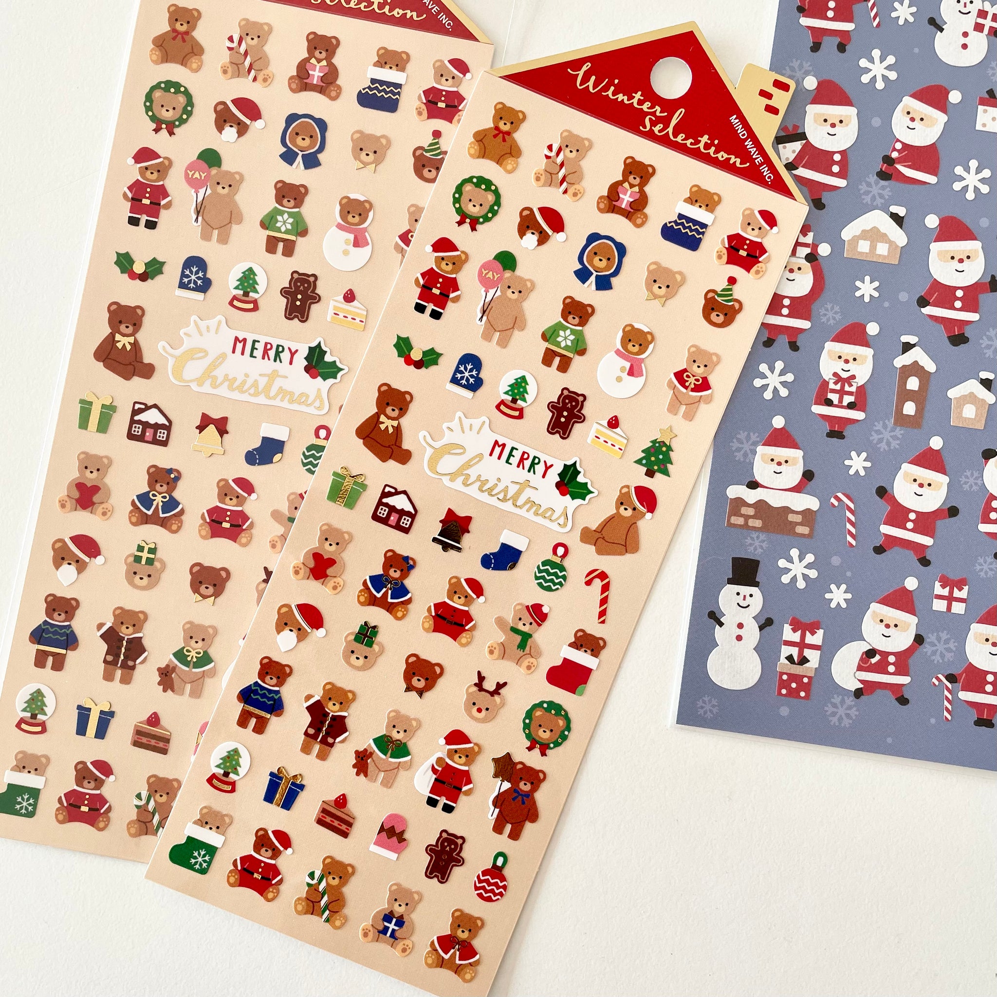 Winter Selection Stickers / Christmas Teddy