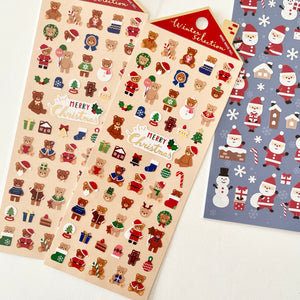 Winter Selection Stickers / Christmas Teddy