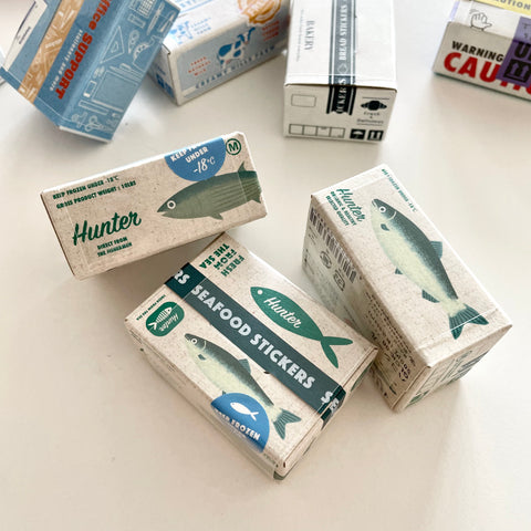 Miniature Box Flake Stickers / Seafood