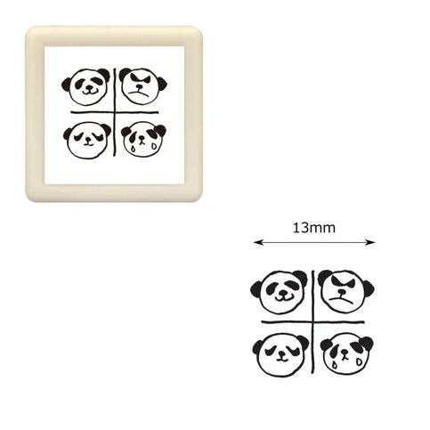KODOMO Self Ink Daily Panda Stamp / Panda Expression