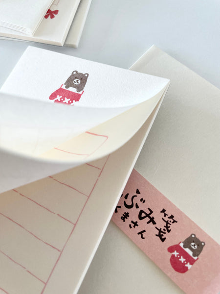 Furukawashiko Mini Letter Set - Glove Bear