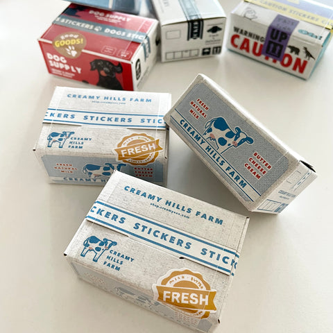Miniature Box Flake Stickers / Ranch