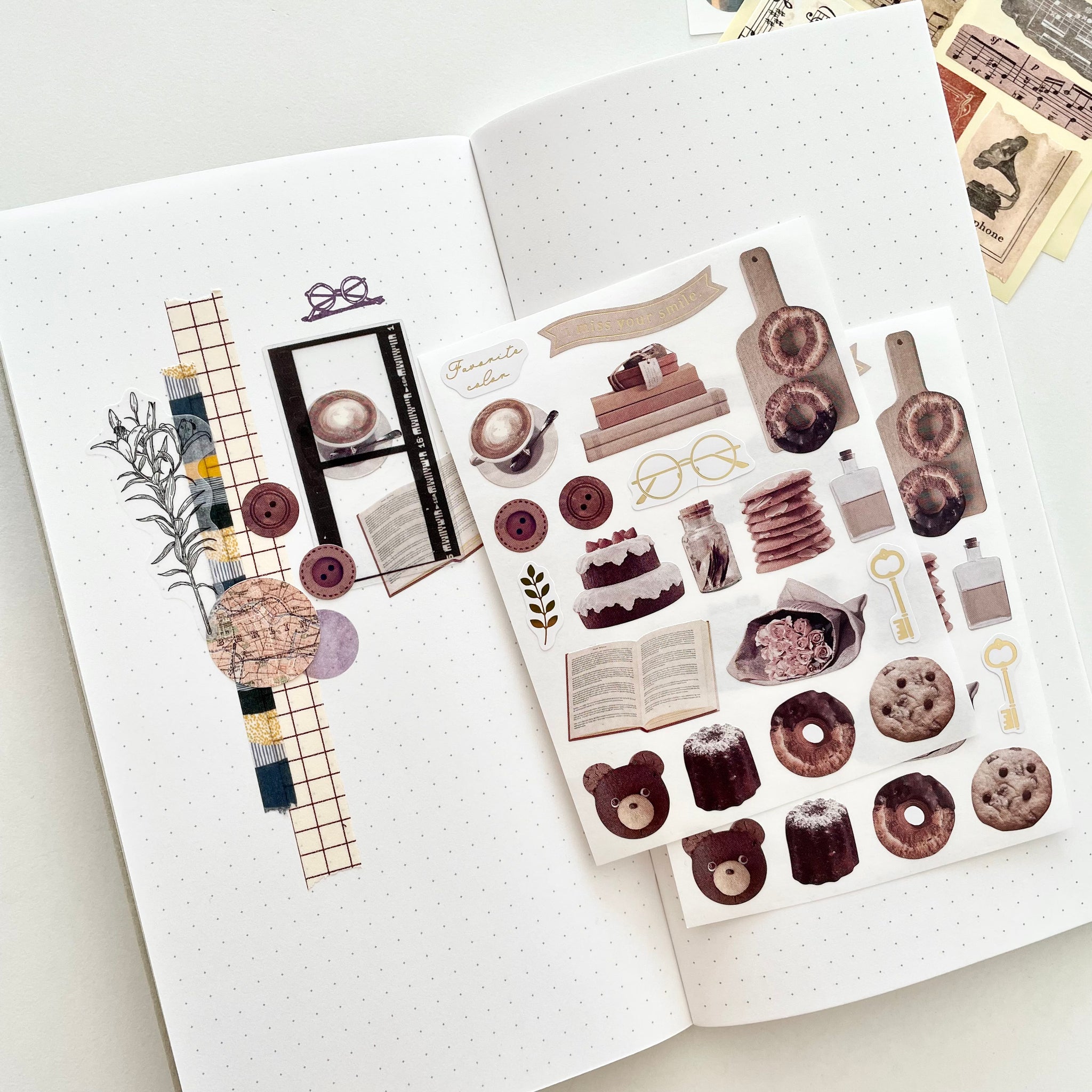 Die Cut Seal / Filter Photo Chocolate (2 sheets)