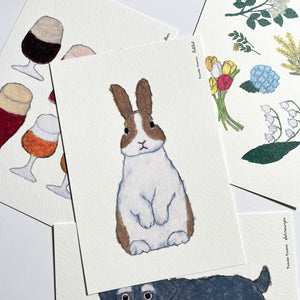 Yusuke Yonezu Postcard / Rabbit