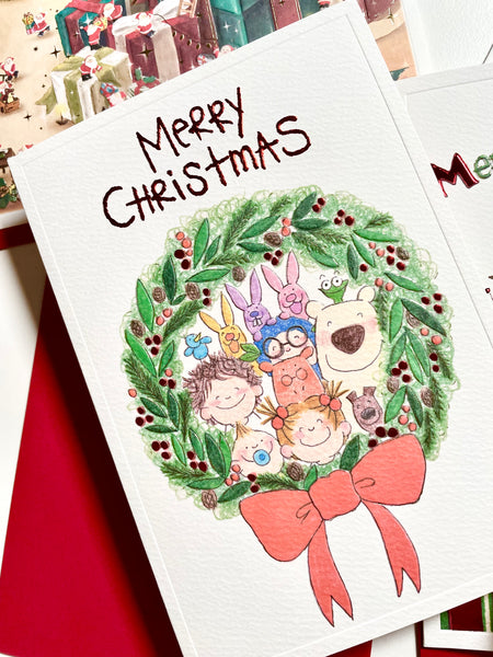 Coco & Wondrous Greetings Card / Wreath