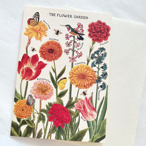 Cavallini Greetings Card - Flower Garden