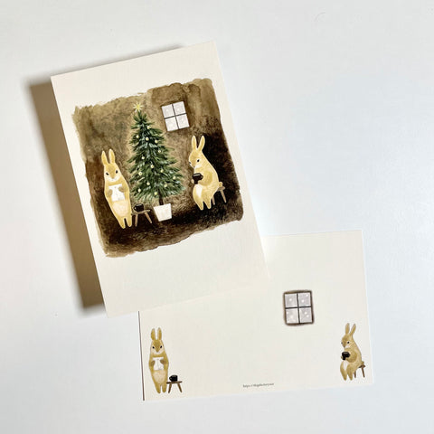 Two way Printing Postcard / Cozy Christmas