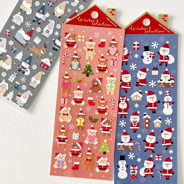 Winter Selection Stickers / Kuma Santa