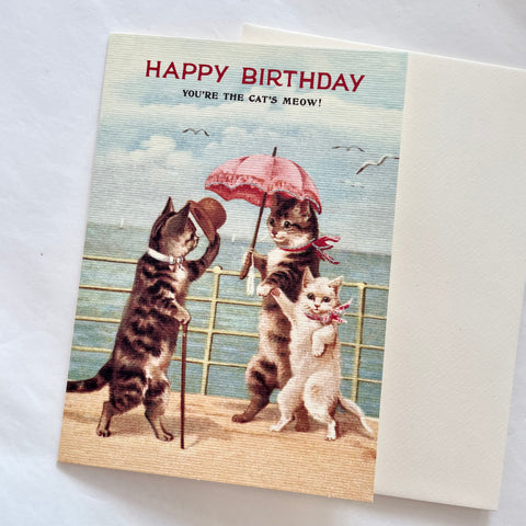 Cavallini Birthday Card - Catssss