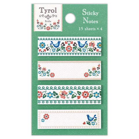 Embroidery Sticky Notes / Birdie