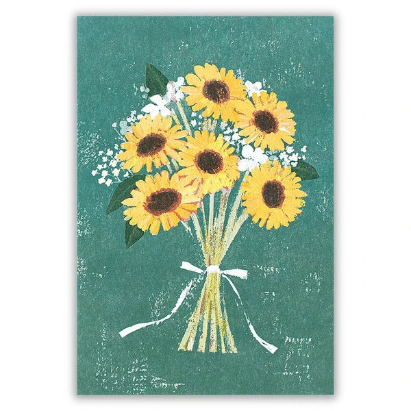 Illustration Postcard / Sunflowers