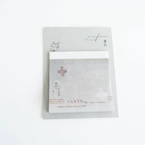 Yohaku Glassine Sticky Note - Stitch (M-102)