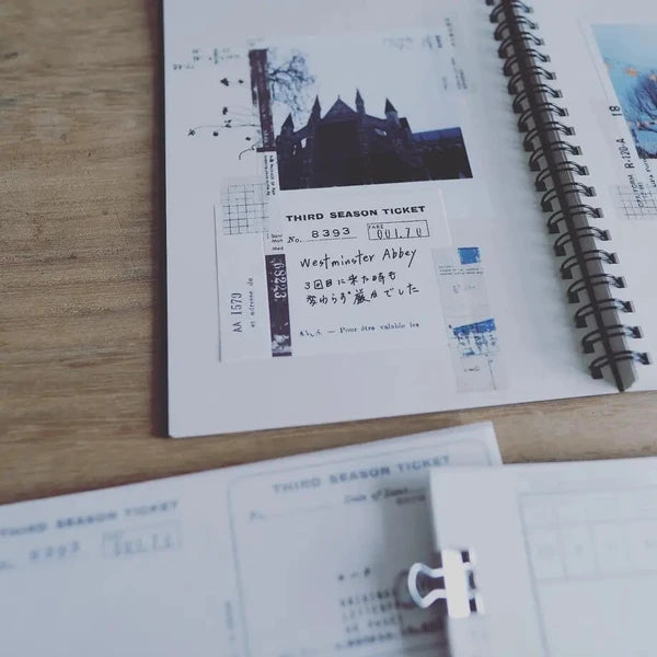 Yohaku Letterpress Notepad - Tickets (M-098)