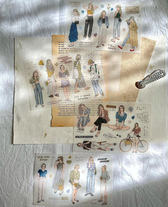 PION Soft Print-On Sticker / 20 girls and then some