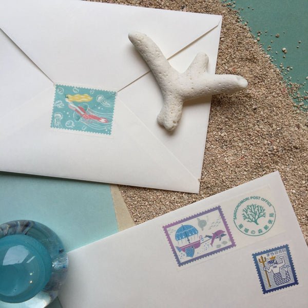 Coral Post Office / 海の王国 Kingdom of the Sea Washi Tape