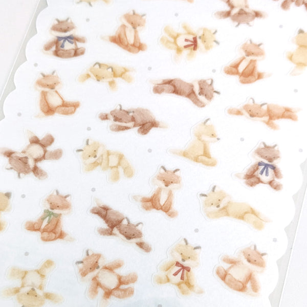 Stuffed Animal Sticker / Kitsune