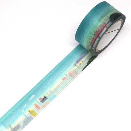 Miki Tamura Washi Tape - Blue & City