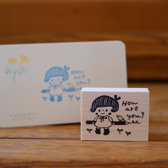 Hankodori Rubber Stamp / How are you?