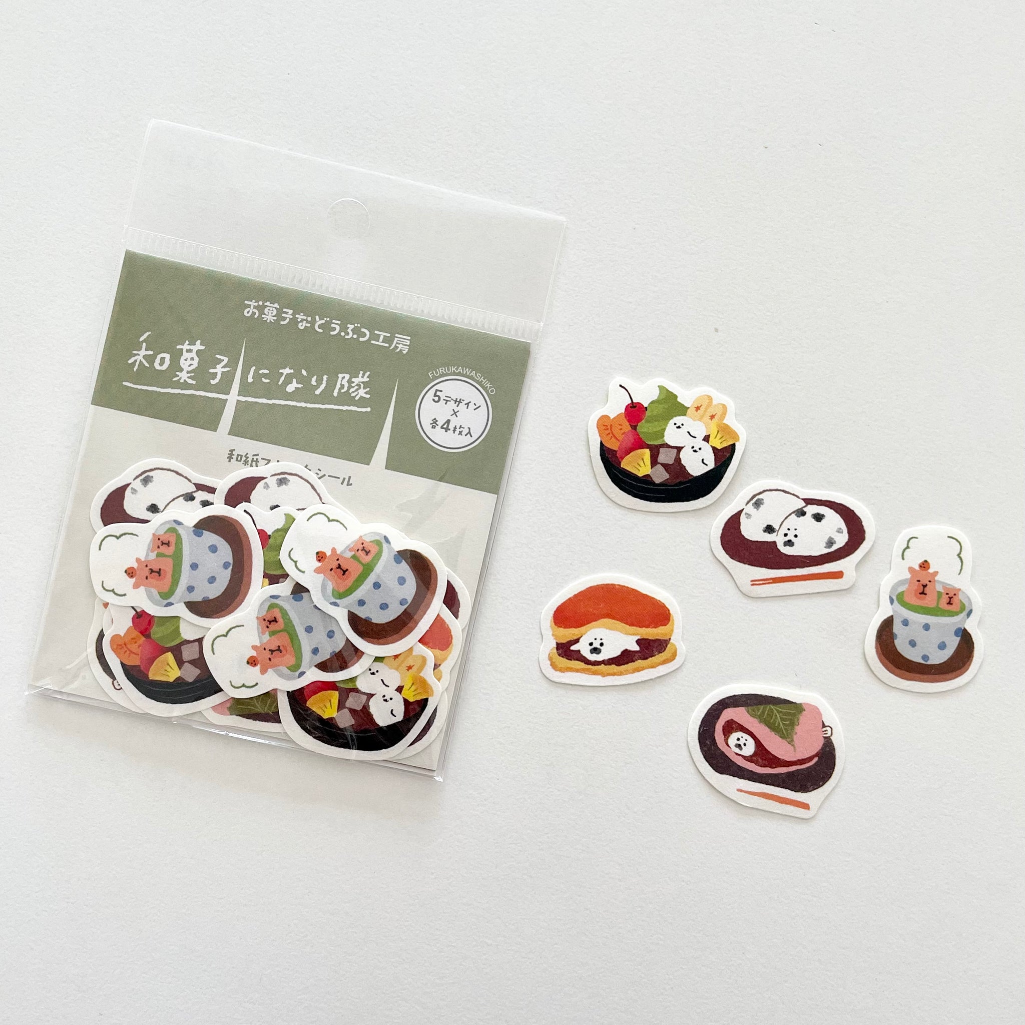 Furukawashiko Japanese Paper Sticker - Kawaii Dessert