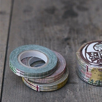 Textile Washi Tape 8mm (3 Colors)