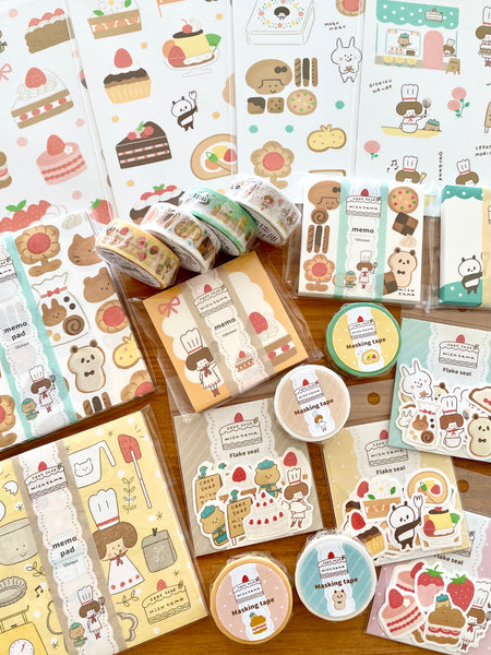 Mizutama Cake Shop Sticker Sheet - Baker