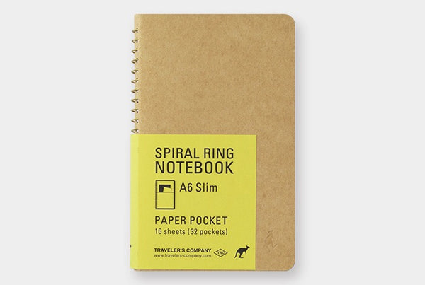 TRC SPIRAL RING NOTEBOOK (A6 Slim) Paper Pocket
