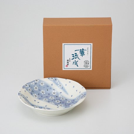 Japanese Running Water Mini Dish - Blue