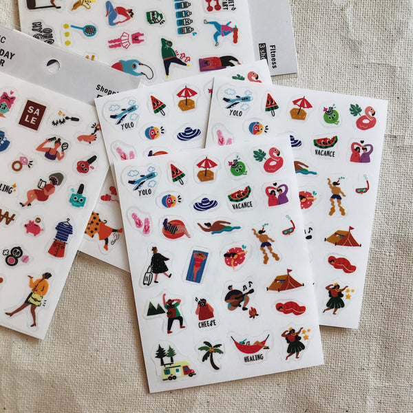 Holiday - Film Stickers (3 Sheets)