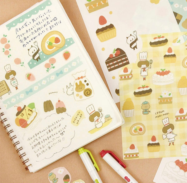 Mizutama Cake Shop Sticker Sheet - Panda