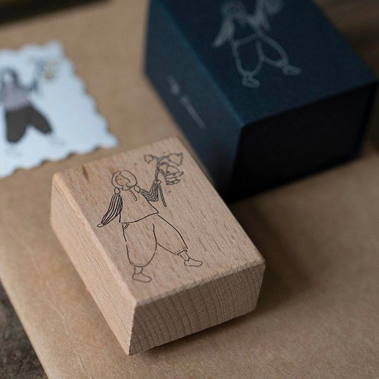 Lily of the Valley’s Girl Rubber Stamp