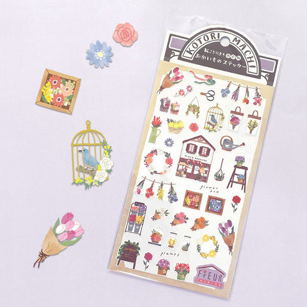 Kotorimachi Shopping Street Sticker - Flowers Store