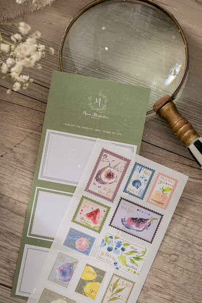 Homemade Fruits-salad Cards & Stamps Sticker