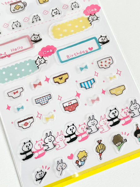 Mizutama’s Diary Seal - Bunny & Friends