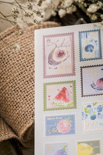 Homemade Fruits-salad Cards & Stamps Sticker