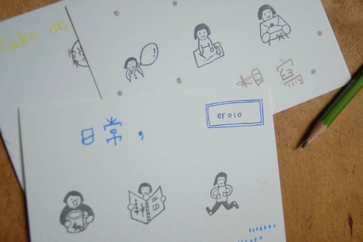 小島匠所 Girls Simple Life Stamps Set (2 Designs)