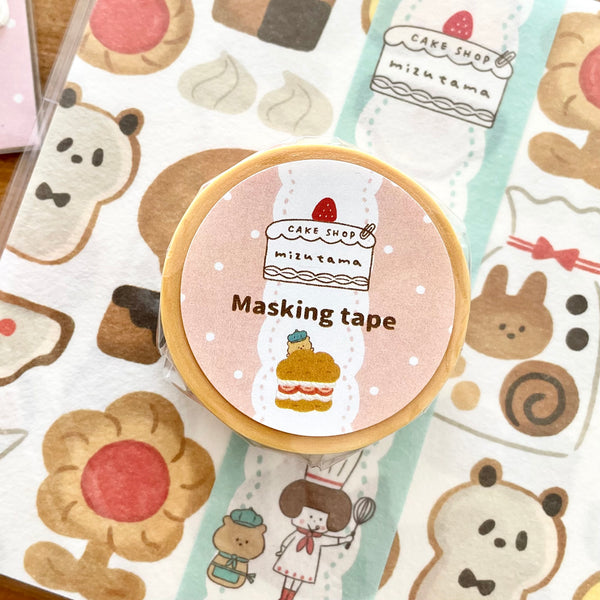 Mizutama Cake Shop Washi Tape - Cakes