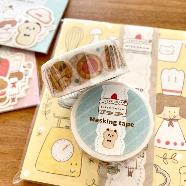 Mizutama Cake Shop Washi Tape - Cookies